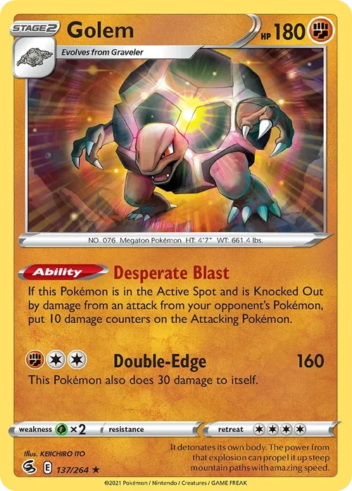 137/264 from Fusion Strike Rare Pokemon Card