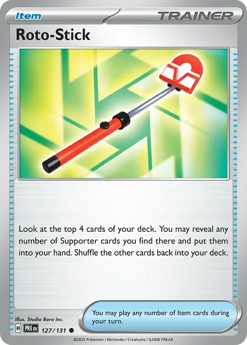 Roto Pokemon card from Prismatic Evolutions set