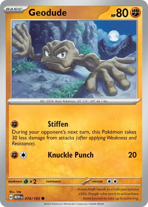 074/165 from 151 Common Pokemon Card