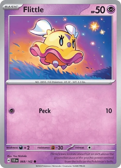 Flittle 68 Pokemon card from Stellar Crown set