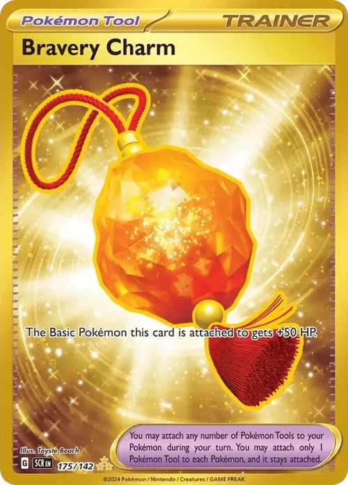 Bravery Charm 175 Pokemon card from Stellar Crown set