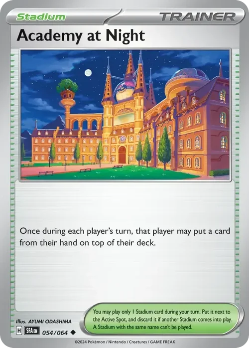 Academy at Night 54 Pokemon card from Shrouded Fable set