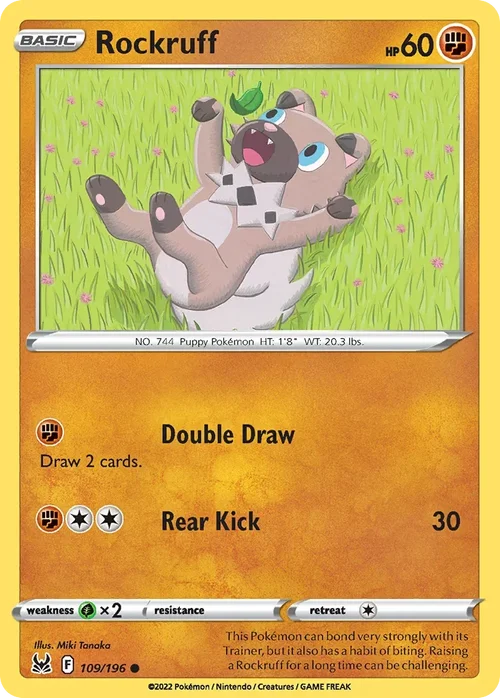 109/196 from Lost Origin Common Pokemon Card