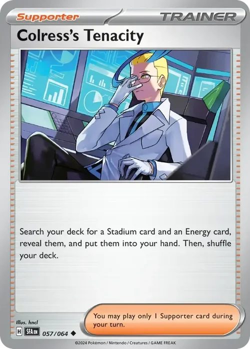 Colress's Tenacity 57 Pokemon card from Shrouded Fable set