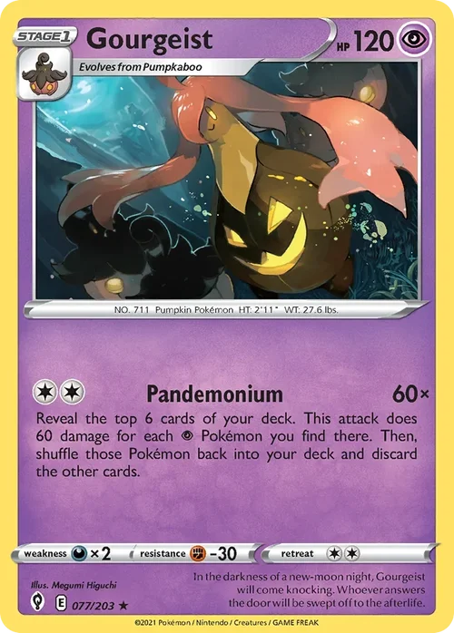 077/203 from Evolving Skies Rare Pokemon Card