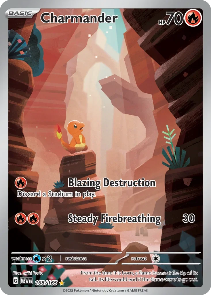 Charmander 168 Pokémon card