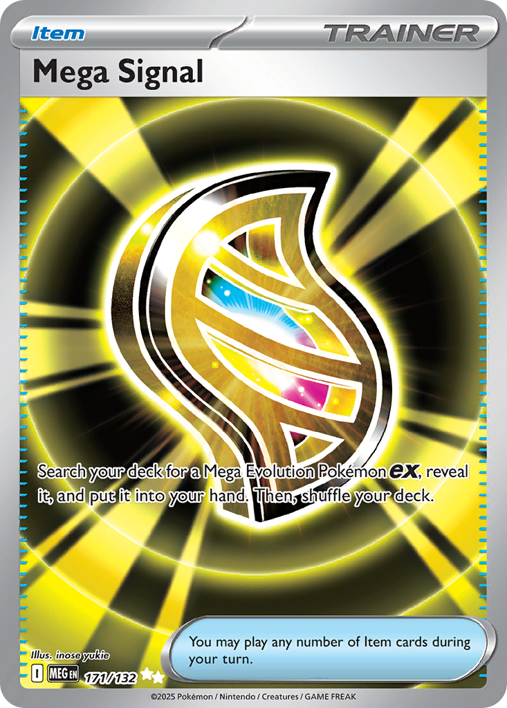 Mega Signal 171 Pokemon card from Mega Evolution set