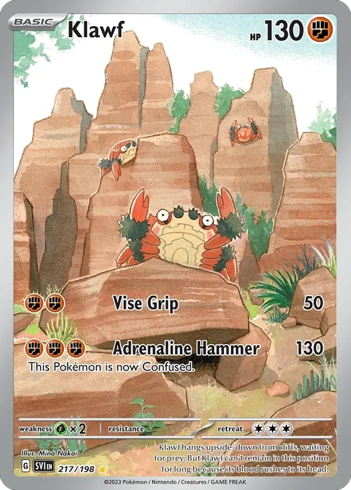 217/198 from Scarlet & Violet Illustration Rare Pokemon Card