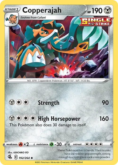 192/264 from Fusion Strike Uncommon Pokemon Card