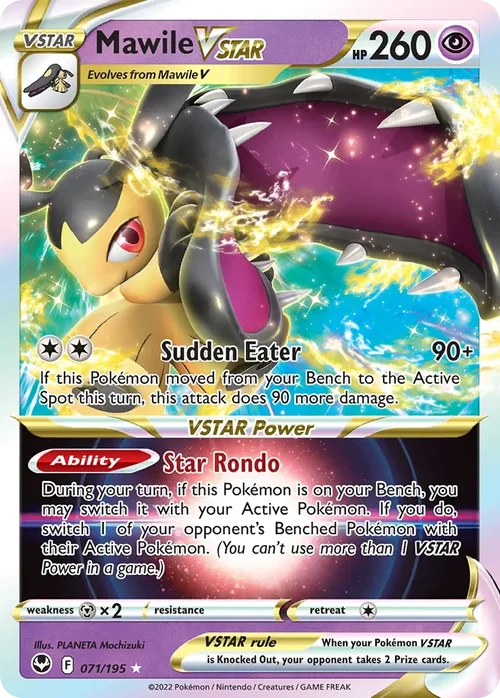 Mawile VSTAR 71 Pokemon card from Silver Tempest set