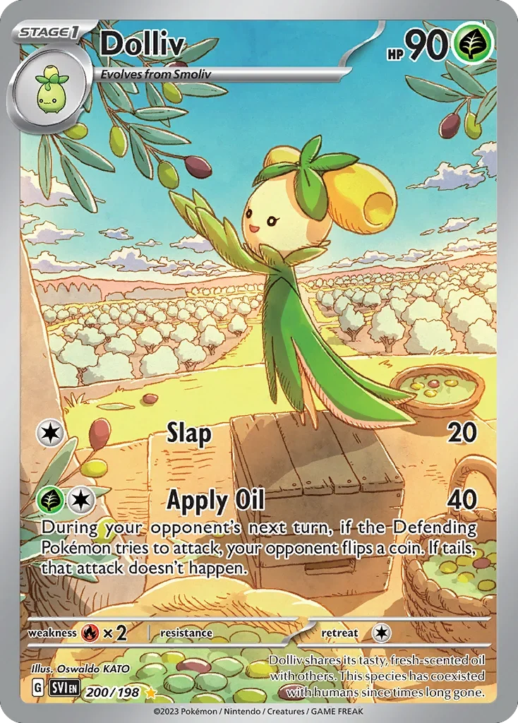 Dolliv 200 Pokemon card from Scarlet & Violet set