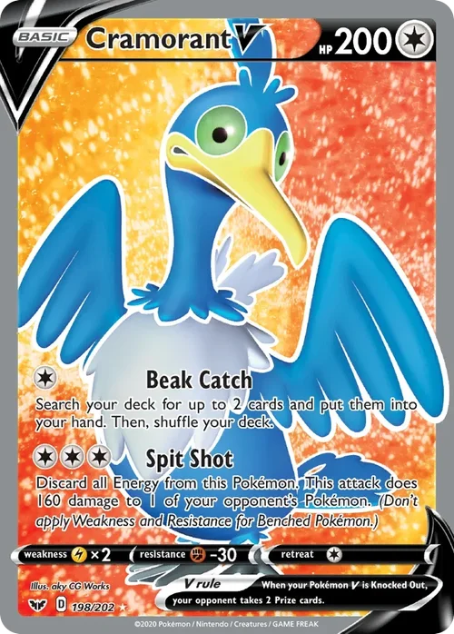 198/202 from Sword & Shield Full Art Pokemon Card