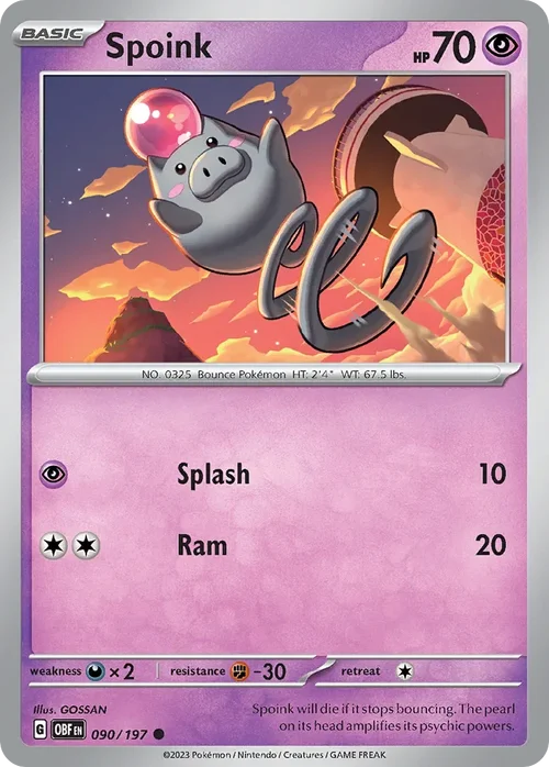 090/197 from Obsidian Flames Common Pokemon Card