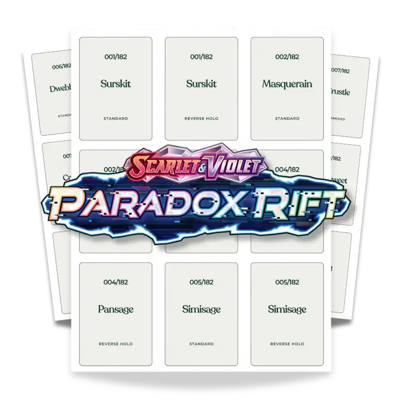 Paradox Rift Printable Binder Placeholders