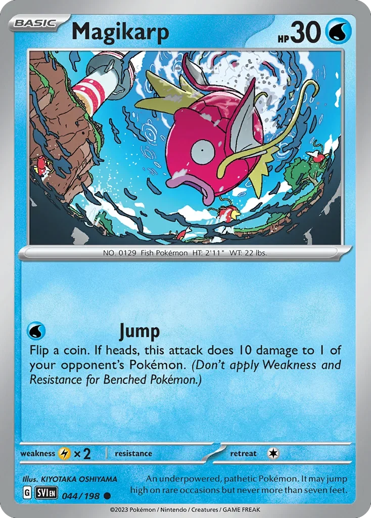 Magikarp 44 Pokemon card from Scarlet & Violet set