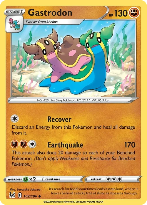 102/196 from Lost Origin Uncommon Pokemon Card
