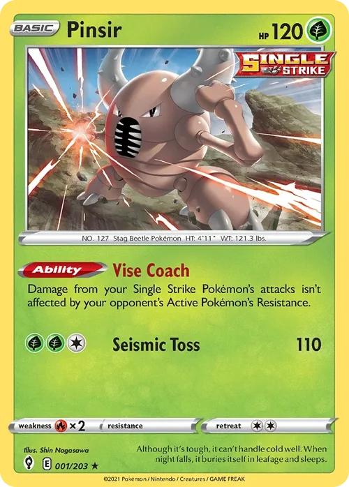 001/203 from Evolving Skies Rare Pokemon Card