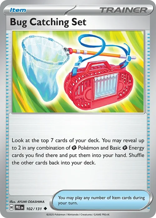 Bug Catching Set 102 Pokemon card from Prismatic Evolutions set