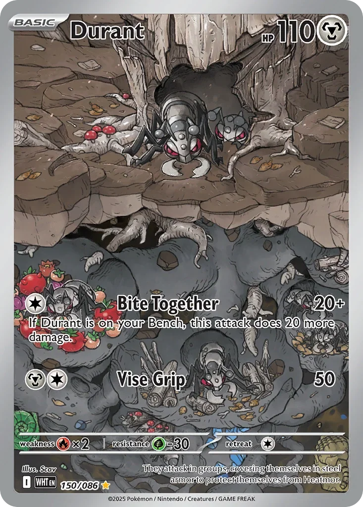 Durant 150 Pokemon card from White Flare set