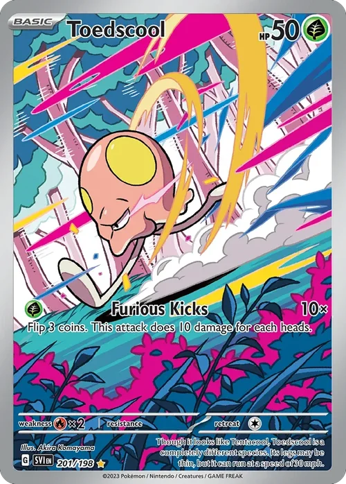 201/198 from Scarlet & Violet Illustration Rare Pokemon Card