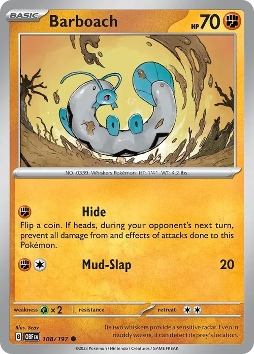 108/197 from Obsidian Flames Common Pokemon Card