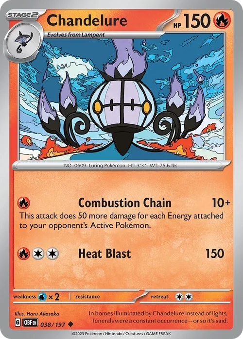 038/197 from Obsidian Flames Uncommon Pokemon Card
