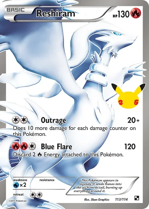 113/114 from Celebrations Classic Collection Pokemon Card