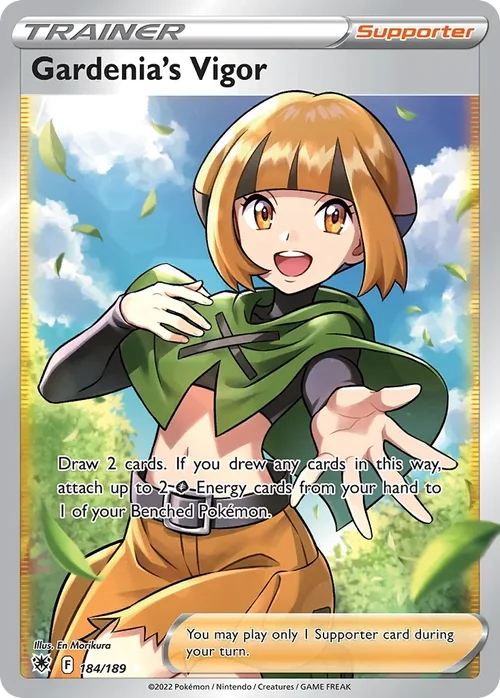 Gardenia's Vigor 184 Pokémon card from Astral Radiance set