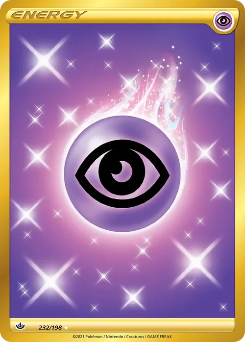 Psychic Energy 232 Pokemon card from Chilling Reign set