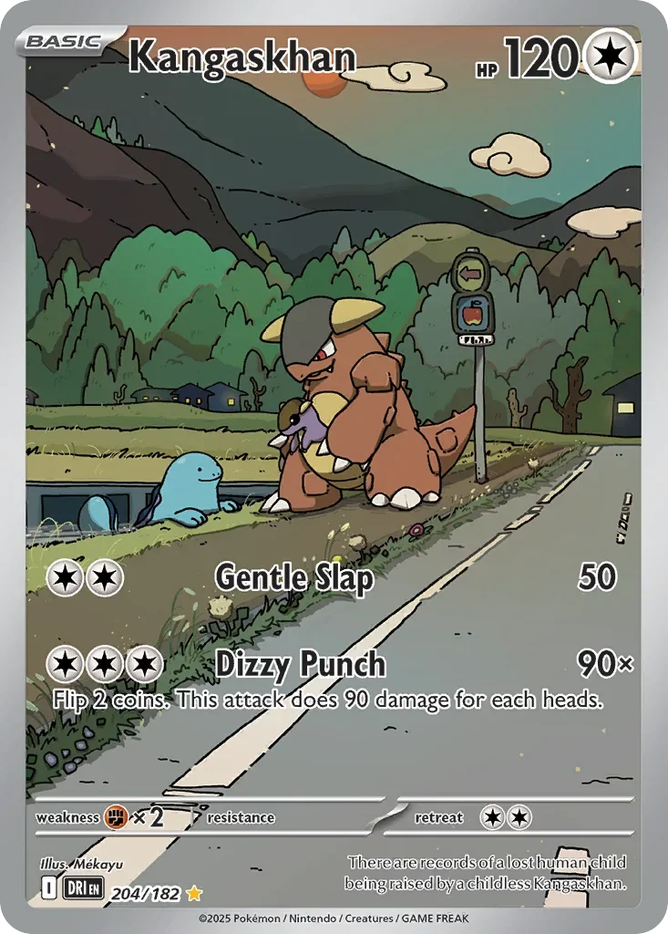 Kangaskhan 204 Pokemon card from Destined Rivals set