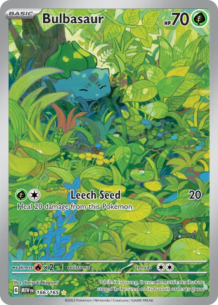 Bulbasaur 166 Pokémon card