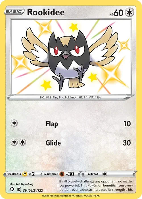 Rookidee SV101 Pokemon card from Shining Fates set