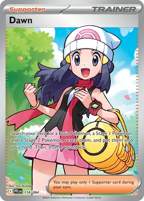 Dawn 118 Pokémon card from Phantasmal Flames set