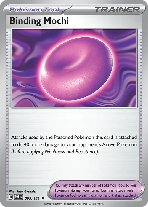 Binding Mochi 95 Pokemon card from Prismatic Evolutions set