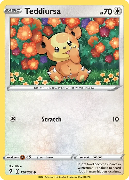 126/203 from Evolving Skies Common Pokemon Card