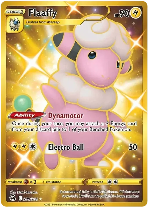 280/264 from Fusion Strike Gold Secret Rare Pokemon Card