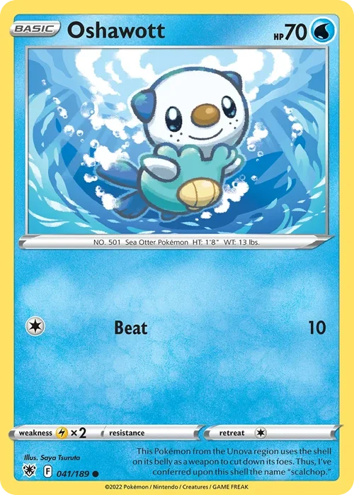 Oshawott 041 Pokémon card from Astral Radiance set