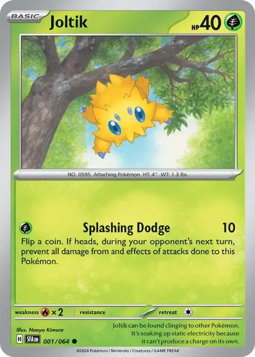 Joltik 1 Pokemon card from Shrouded Fable set