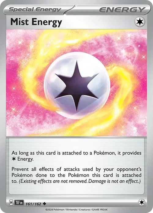 Mist Energy 161 Pokemon card from Temporal Forces set