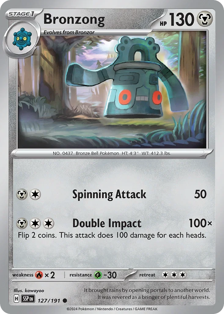 Bronzong 127/167 Pokemon card from Surging Sparks set