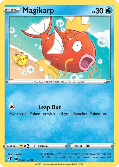 Magikarp 39 Pokemon card from Rebel Clash set