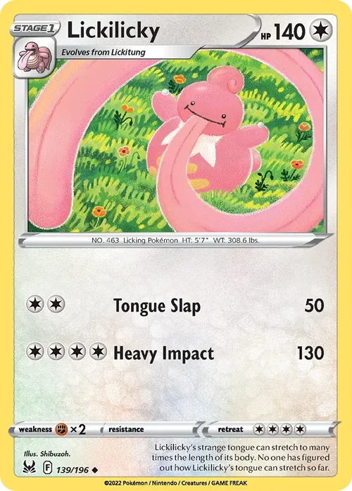 139/196 from Lost Origin Uncommon Pokemon Card