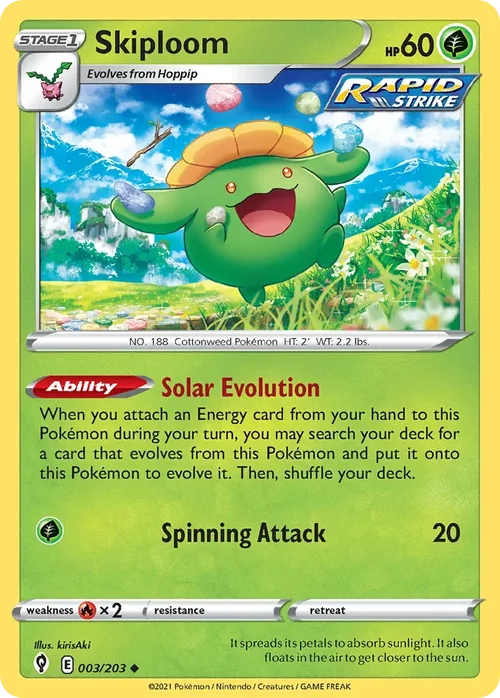 003/203 from Evolving Skies Uncommon Pokemon Card