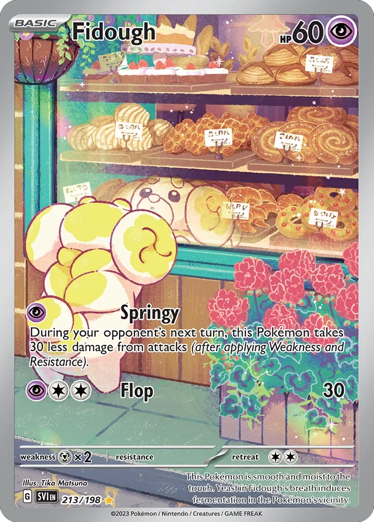 Fidough 213 Pokemon card from Scarlet & Violet set