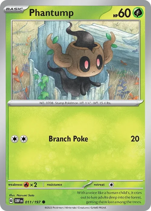 011/197 from Obsidian Flames Common Pokemon Card