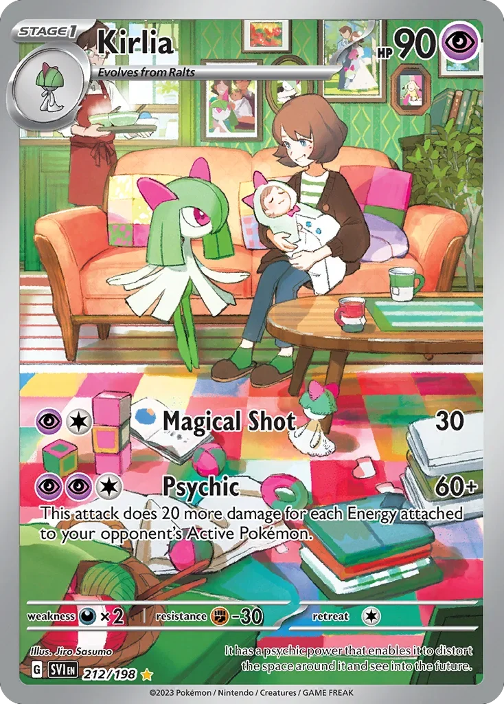 Kirlia 212 Pokemon card from Scarlet & Violet set