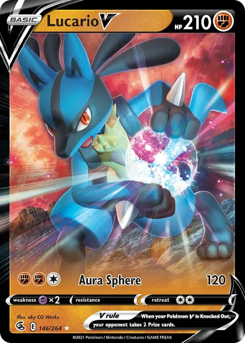 146/264 from Fusion Strike Ultra Rare Pokemon Card