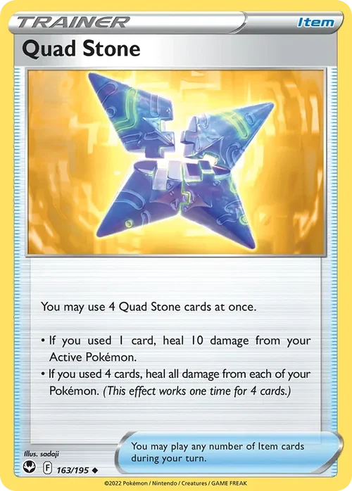 Quad Stone 163 Pokemon card from Silver Tempest set