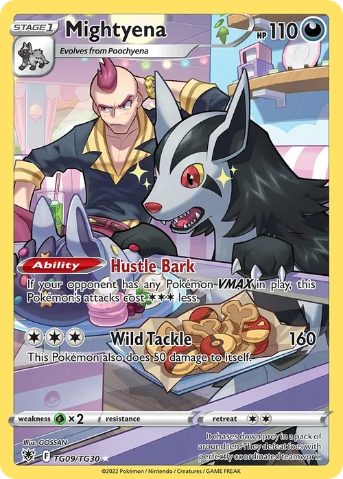 Mightyena 009 Pokémon card from Astral Radiance set
