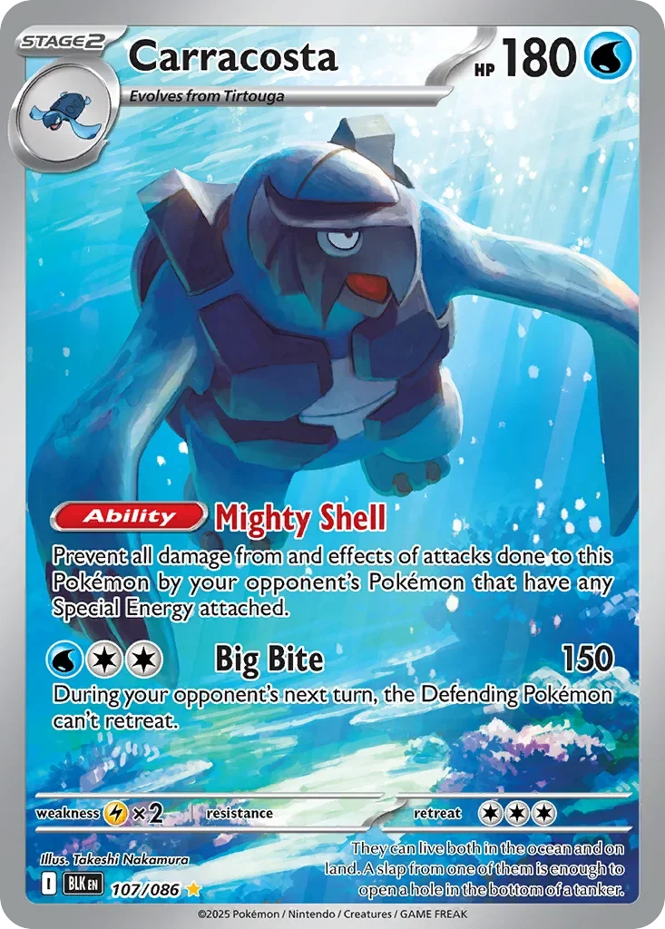 Carracosta 107 Pokémon card - Illustration Rare